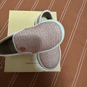 Michael Kors Kids Sparkling Pink Slip-On Shoes